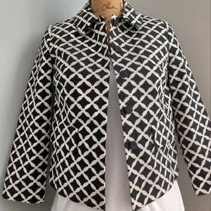 Boden Black and White Classic Blazer/Jacket Size 2